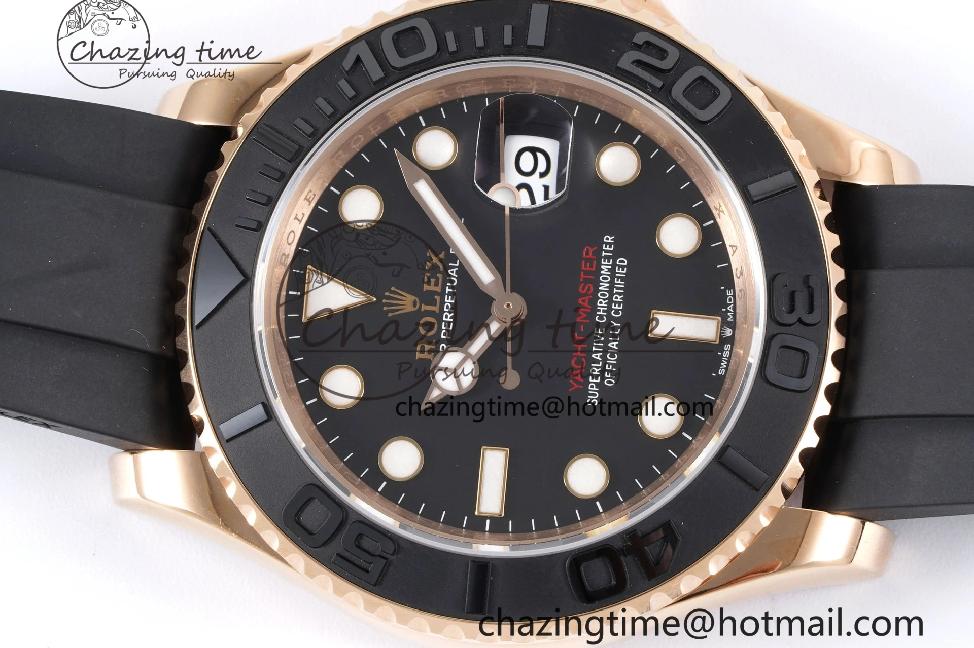 0107 ZeroBulk Yacht-Master 126655 VSF 1:1 Best Edition Black Ceramic Bezel on Oysterflex Rubber Strap VS 2026